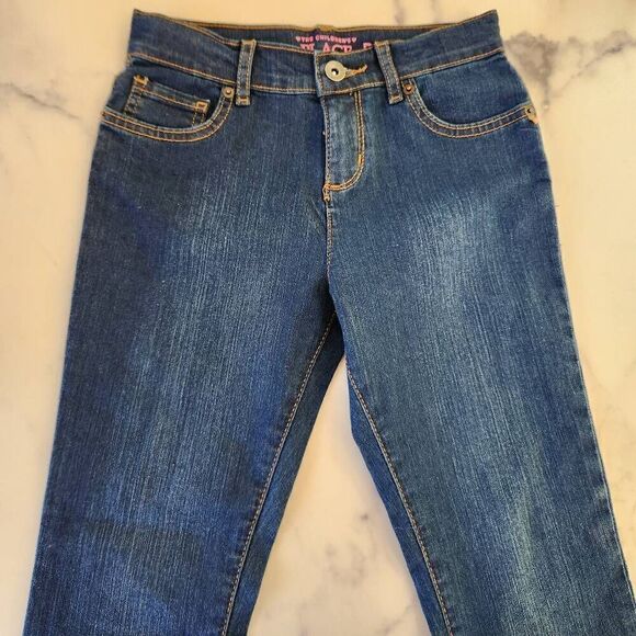 The children's place bootcut blue denim jeans size 10 girls youth - Picture 2 of 5